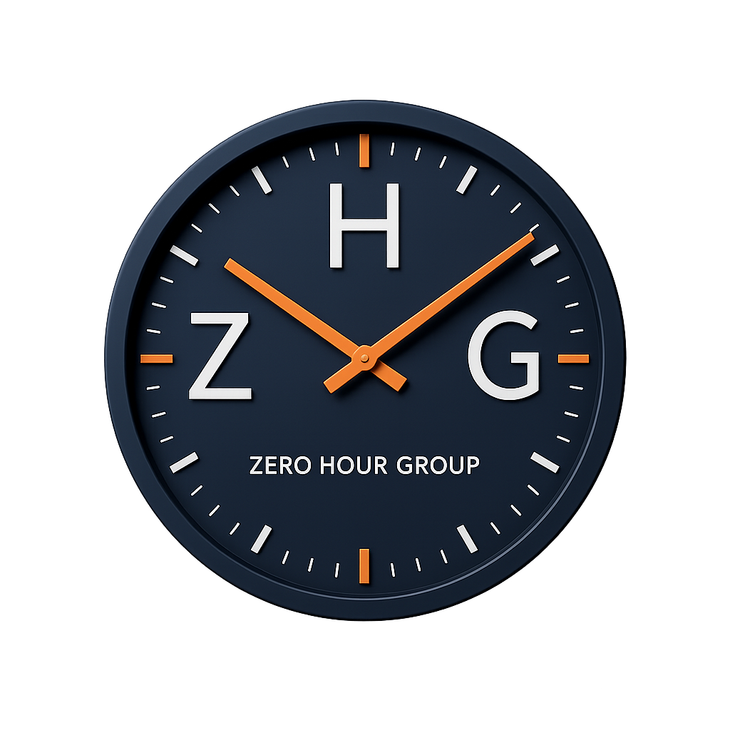 Zero hour Group header logo